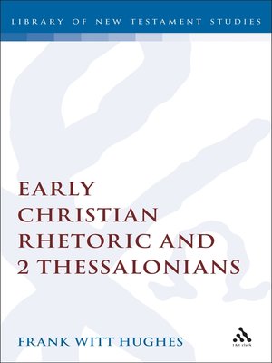 cover image of Early Christian Rhetoric and 2 Thessalonians